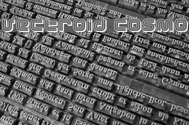 Vectroid Cosmo Font examples