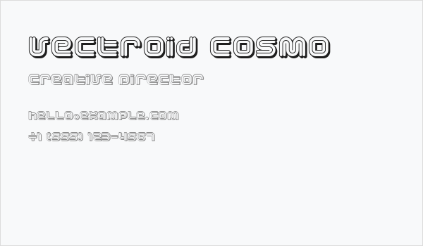 Vectroid Cosmo Business Card