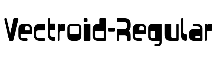 Vectroid-Regular  font caratteri gratis