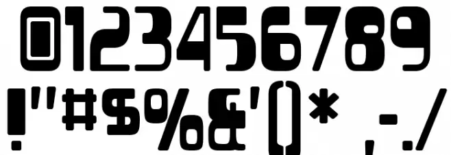 Vectroid-Regular Font OTHER CHARS