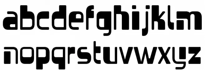 Vectroid-Regular फ़ॉन्ट लोअरकेस