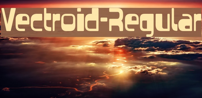 Vectroid-Regular Font examples