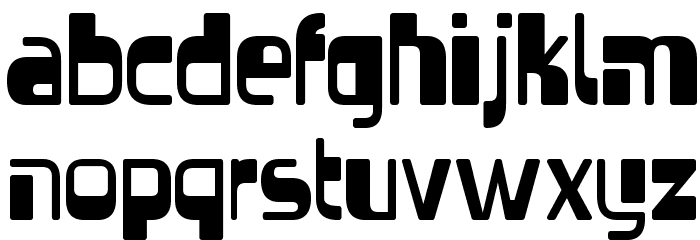 Vectroid-Regular Font LOWERCASE