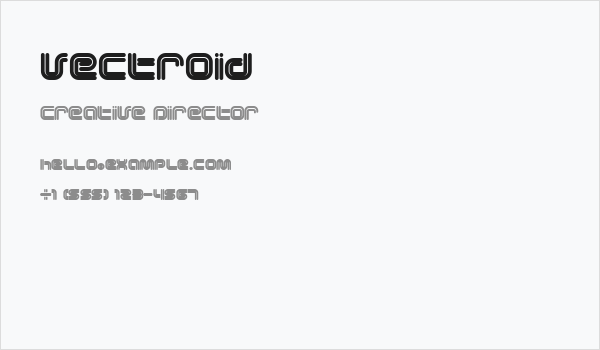 Vectroid Business Card