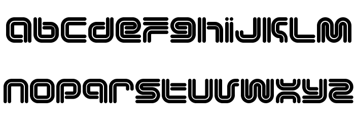 Vectroid Font LOWERCASE