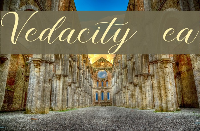 Vedacity DEMO Regular Font examples