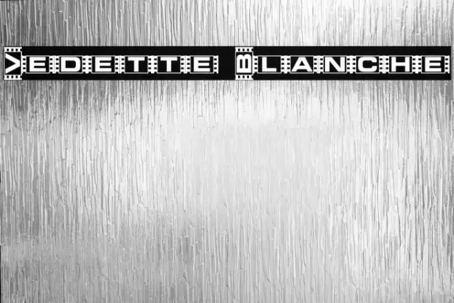 Vedette Blanche フォント examples