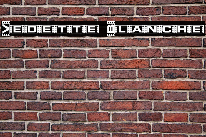 Vedette Blanche Font examples