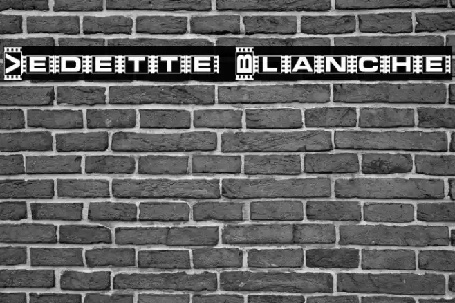 Vedette Blanche フォント examples