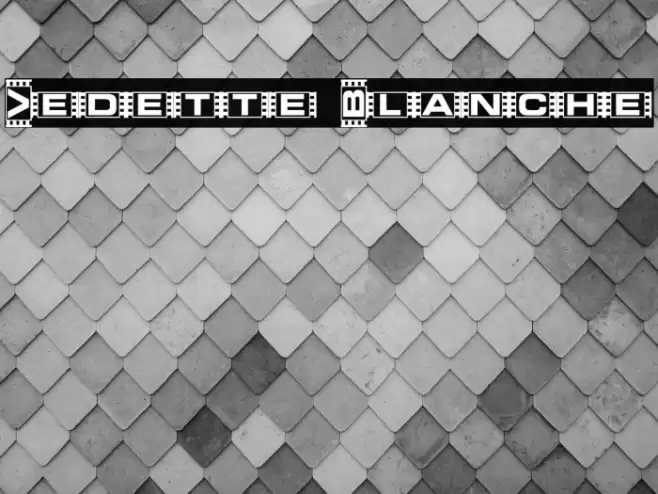 Vedette Blanche フォント examples