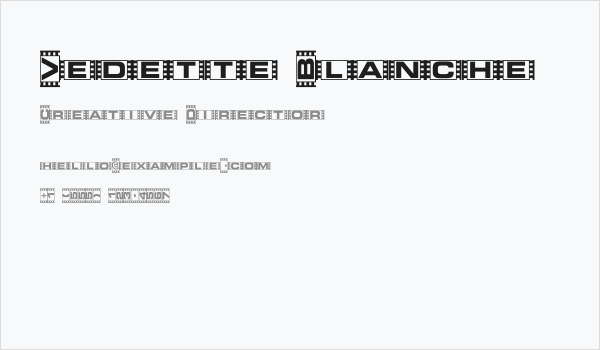 Vedette Blanche Business Card