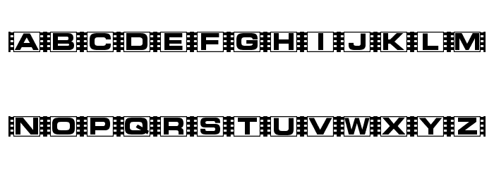 Vedette Blanche Font LOWERCASE