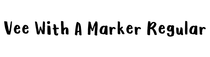 Vee With A Marker Regular  les polices de caract&egrave;res gratuit t�l�charger