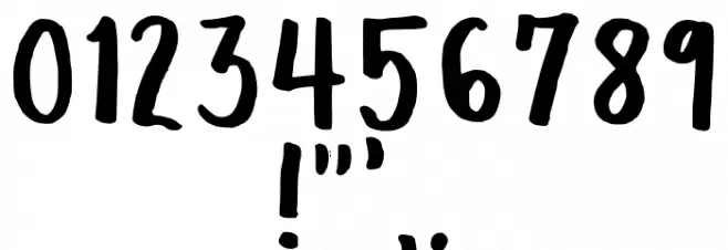 Vee With A Marker Regular Font OTHER CHARS