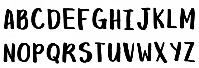 Vee With A Marker Regular Polices MAJUSCULES