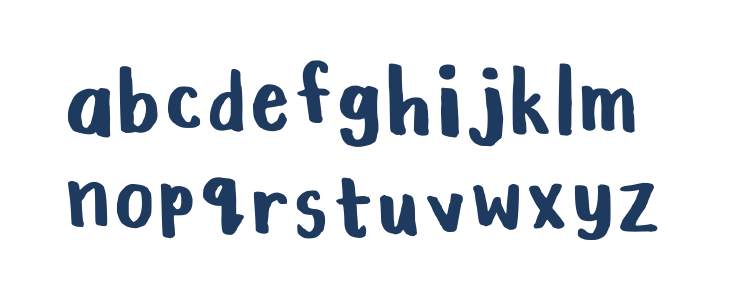 Vee With A Marker Regular Lowercase
