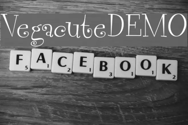 VegacuteDEMO Font examples