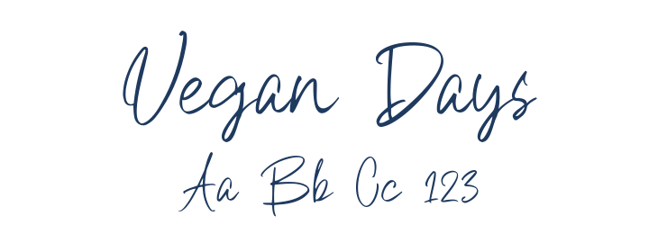 Vegan Days Font Preview