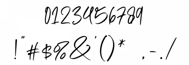 Vegan Days Font Alte caractere