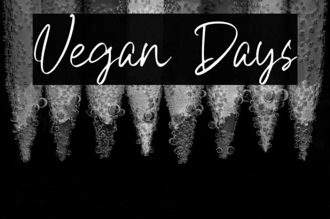 Vegan Days Font examples