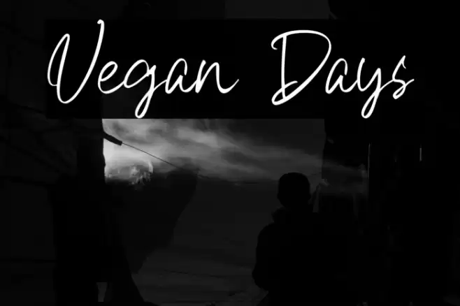 Vegan Days Font examples