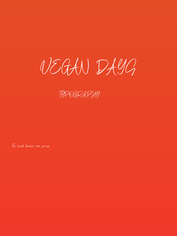 Vegan Days Poster
