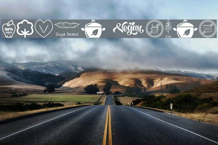 Vegan Icons Font examples