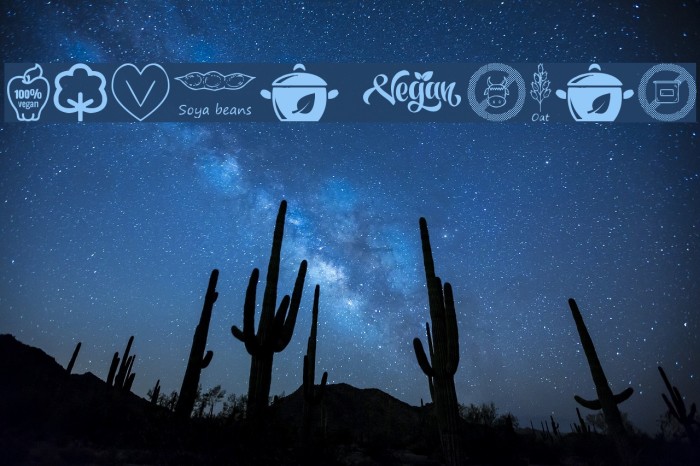 Vegan Icons Font examples