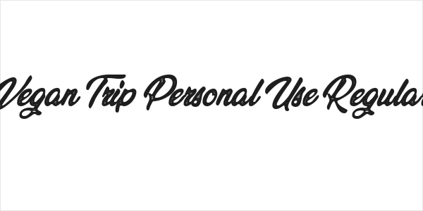 Vegan Trip Personal Use Regular Logo
