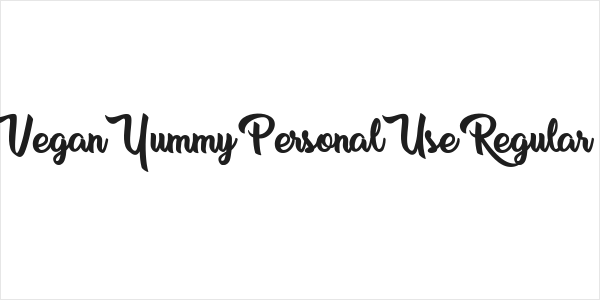 Vegan Yummy Personal Use Regular Logo
