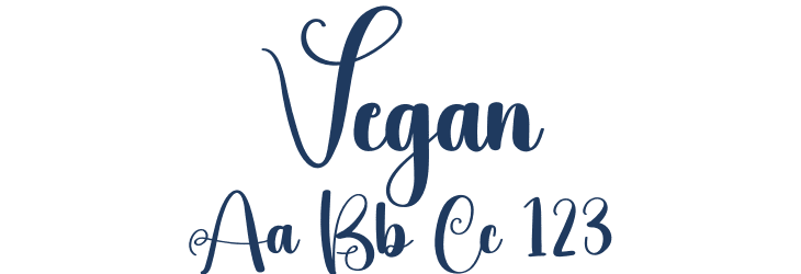 Vegan Font Preview