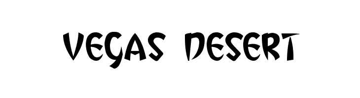 Vegas Desert  Fuentes Gratis Descargar