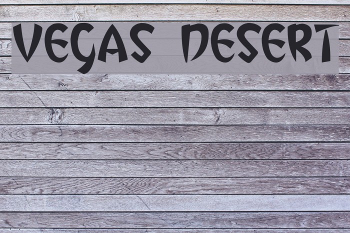 Vegas Desert Font examples