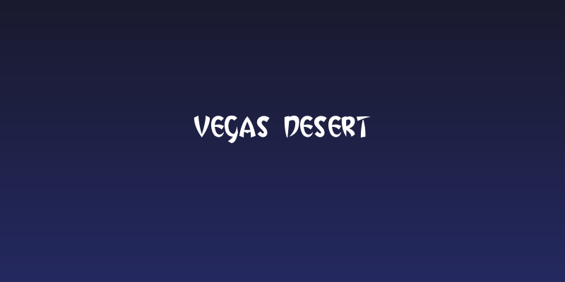 Vegas Desert Social Header