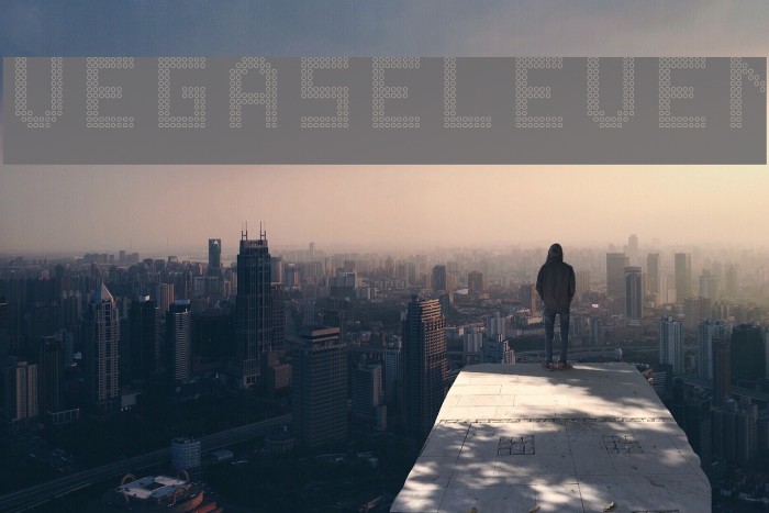 VegasELEVEN Font examples