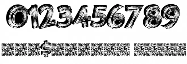 VegasNeon Font OTHER CHARS