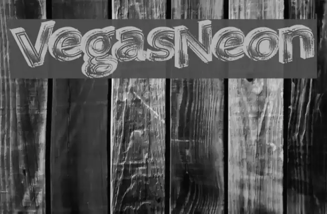 VegasNeon Font examples