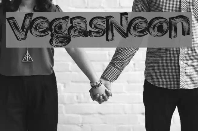 VegasNeon Font examples