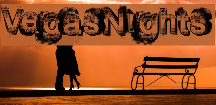VegasNights Font examples
