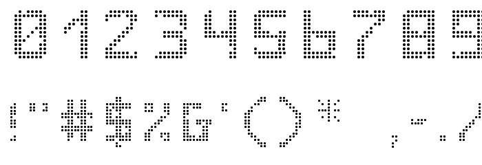 VegasTWELFE Font OTHER CHARS