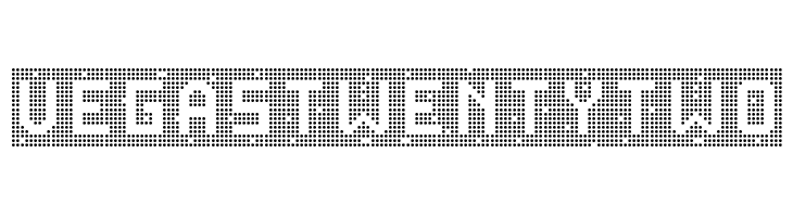 VegasTWENTYTWO  font caratteri gratis