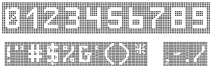 VegasTWENTYTWO Font OTHER CHARS