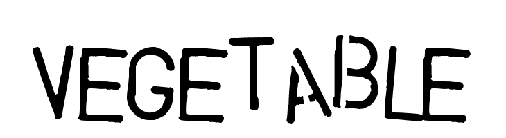 Vegetable Font