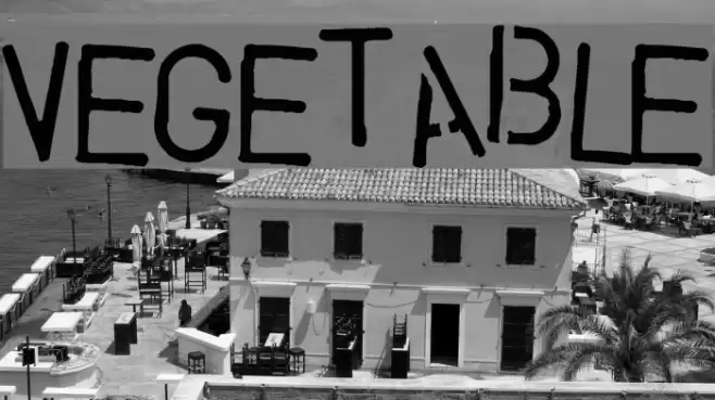 Vegetable Font examples