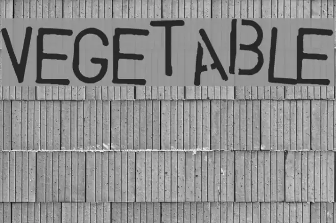 Vegetable Font examples