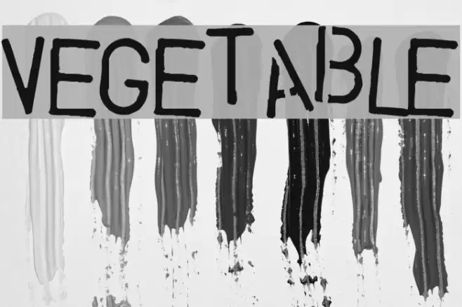 Vegetable Font examples