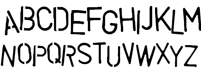 Vegetable Font LOWERCASE