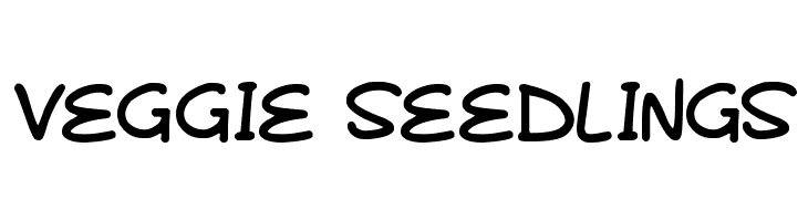 Veggie Seedlings  Free Fonts Download