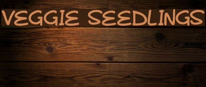 Veggie Seedlings Example 1