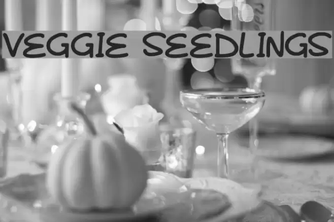 Veggie Seedlings Font examples